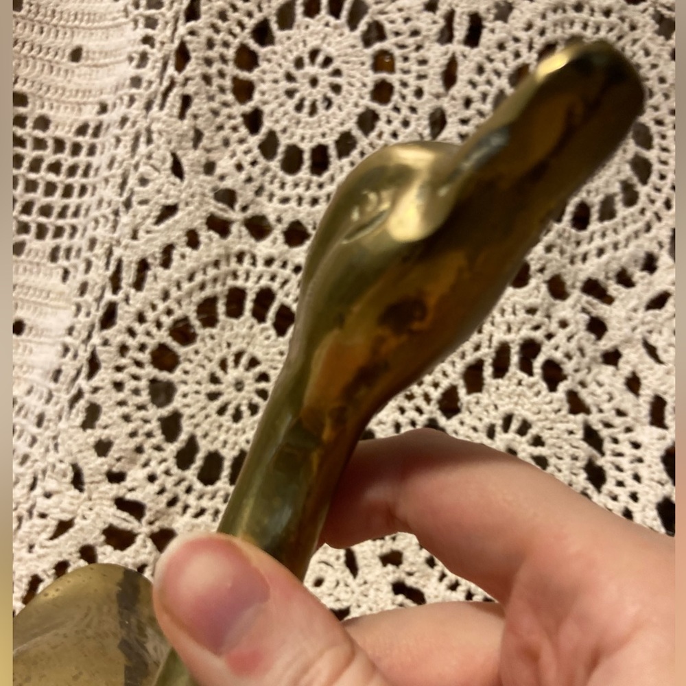 SOLD LCL - Vintage 7 Inch Brass Bird Swan - Picture 4 of 12
